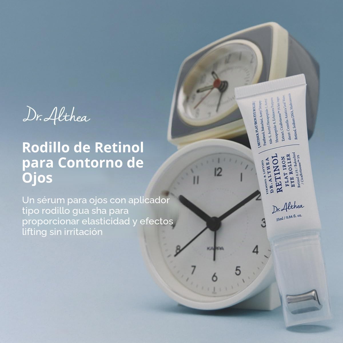 Dr.Althea Retinol Flat Iron Eye Roller - 25 ml | Firming & Lifting | Retinol 0.1% / Bakuchiol
