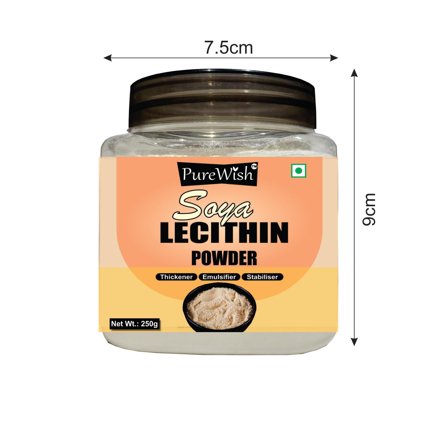 Purewish Soy Lecithin Powder (E322), 250g 2