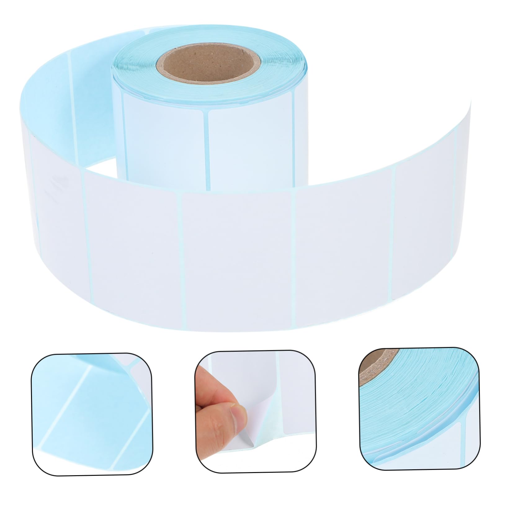 SHINEOFI 8 Rolek Termiczny Papier Etykietowy Naklejki z Nazwą Etykietka Naklejka Na Paznokcie Wodoodporne Naklejki Etykiety Naklejki z Nazwiskami Ekspresowa Etykieta Rolka Imię Biały