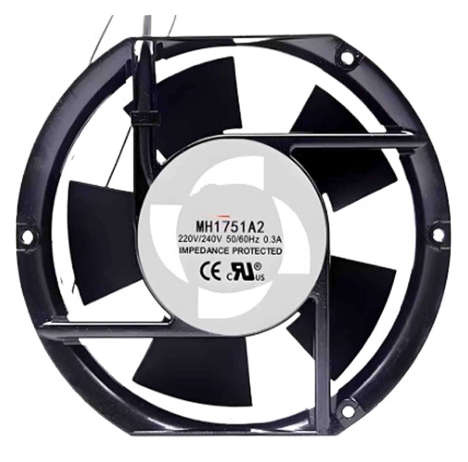 ZBWZXBDJ Fan MH1751A2 AC 220-240V 17251 17cm 2 wire cooling fan