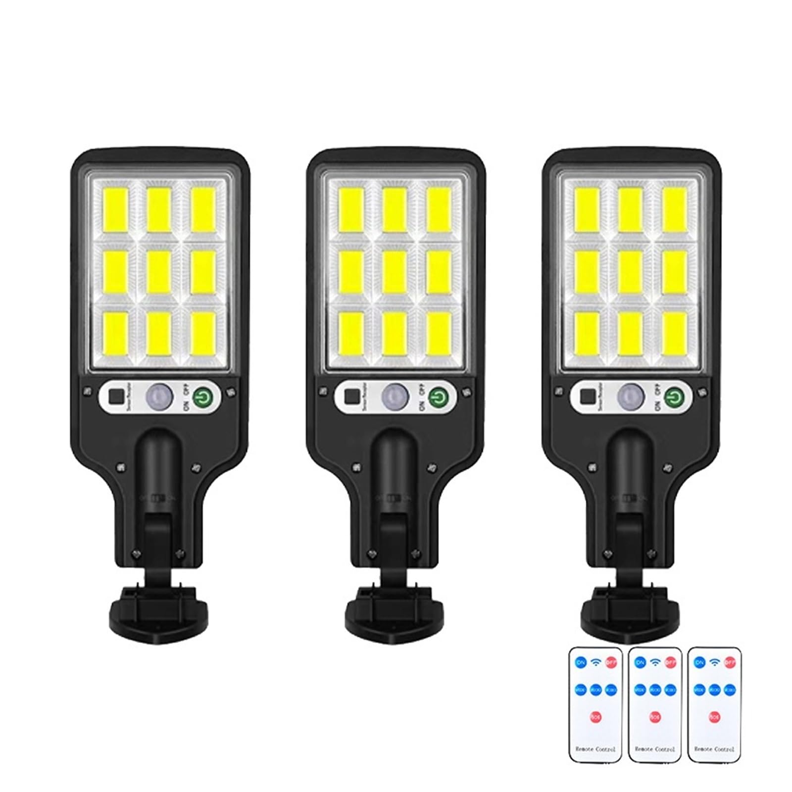 Solarne lampy uliczne, Solar Street Lights Outdoor 1~8 Pack lampa słoneczna wodoodporna z 3 trybami czujnik ruchu oświetlenie bezpieczeństwa do ścieżki ogrodowej Yard Patio na parkingi, tereny wiejs