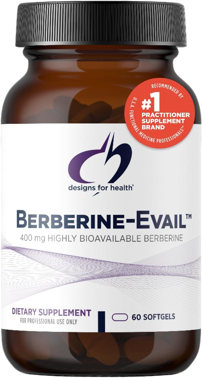 Product image of Designs for Health Berberine Evail - Enhanced Absorption Berberine Supplement for Metabolism & Healthy Lifestyle Support - Non-GMO (60 Servings)