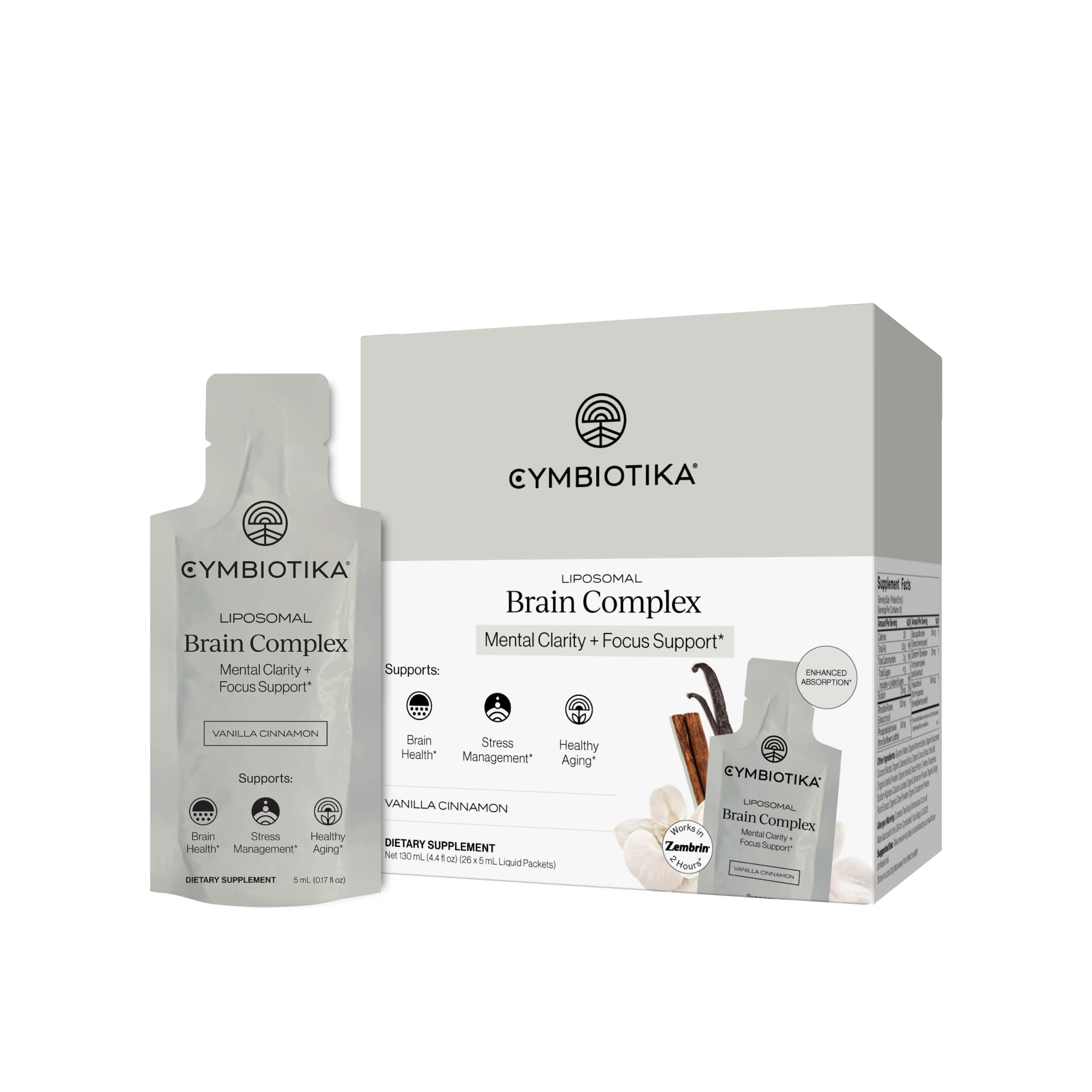 CYMBIOTIKA Liposomal Brain Complex for Focus, Mood & Memory