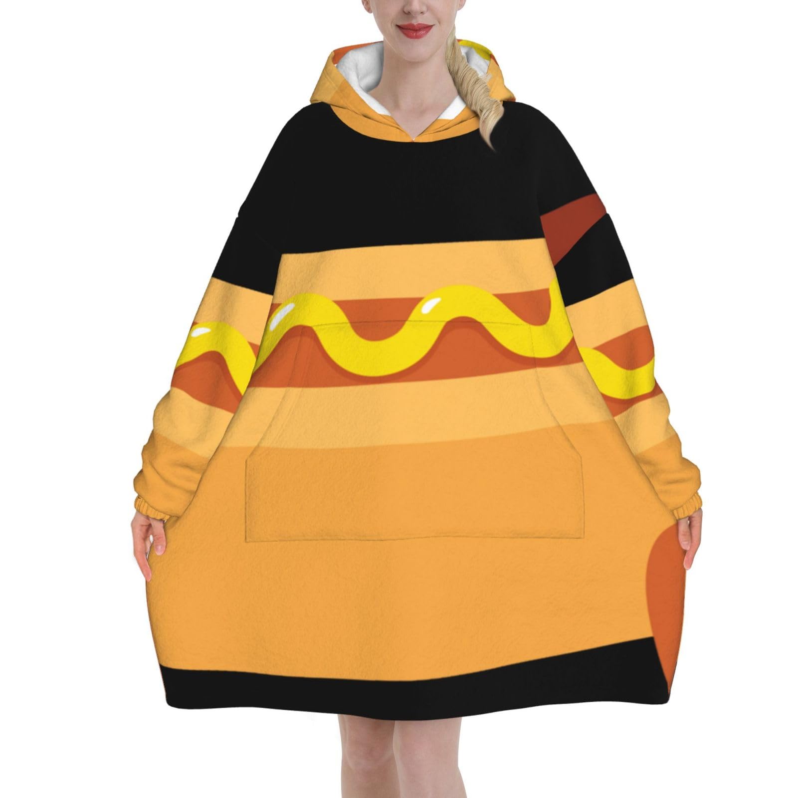 Dachshund Sausage Dogs Blanket Hoodies For Women And Men Adult Oversize Wearable Blanket Hoodies For Soft And Warm