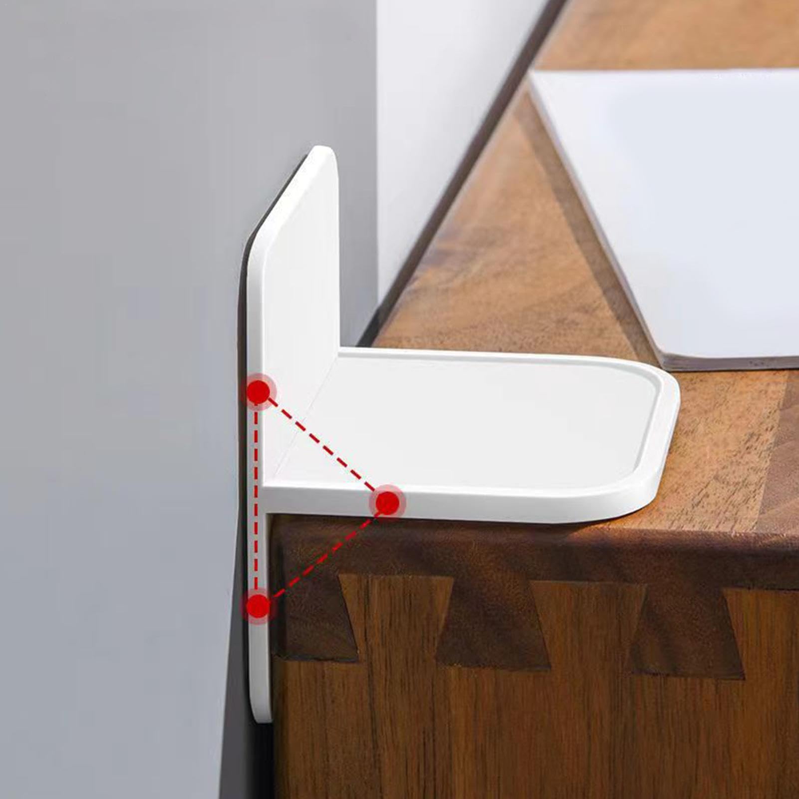 Ancoraggi per mobili senza trapano, ancoraggi da parete per mobili antiribaltamento,Ancoraggi adesivi per mobili da 6 pezzi Ancoraggi sicuri per parete | Ancoraggi a parete per mobili resistenti all'u