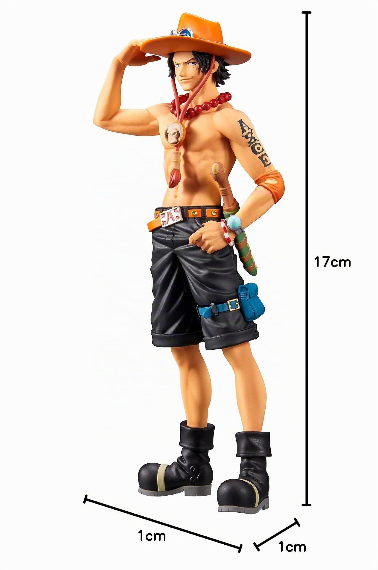 Banpresto Figura d'azione One Piece Dxf - The Grandline Series - Wanokuni Vol.3 (A:Portgas.D.Ace) 17cm BP18743 Multicolore