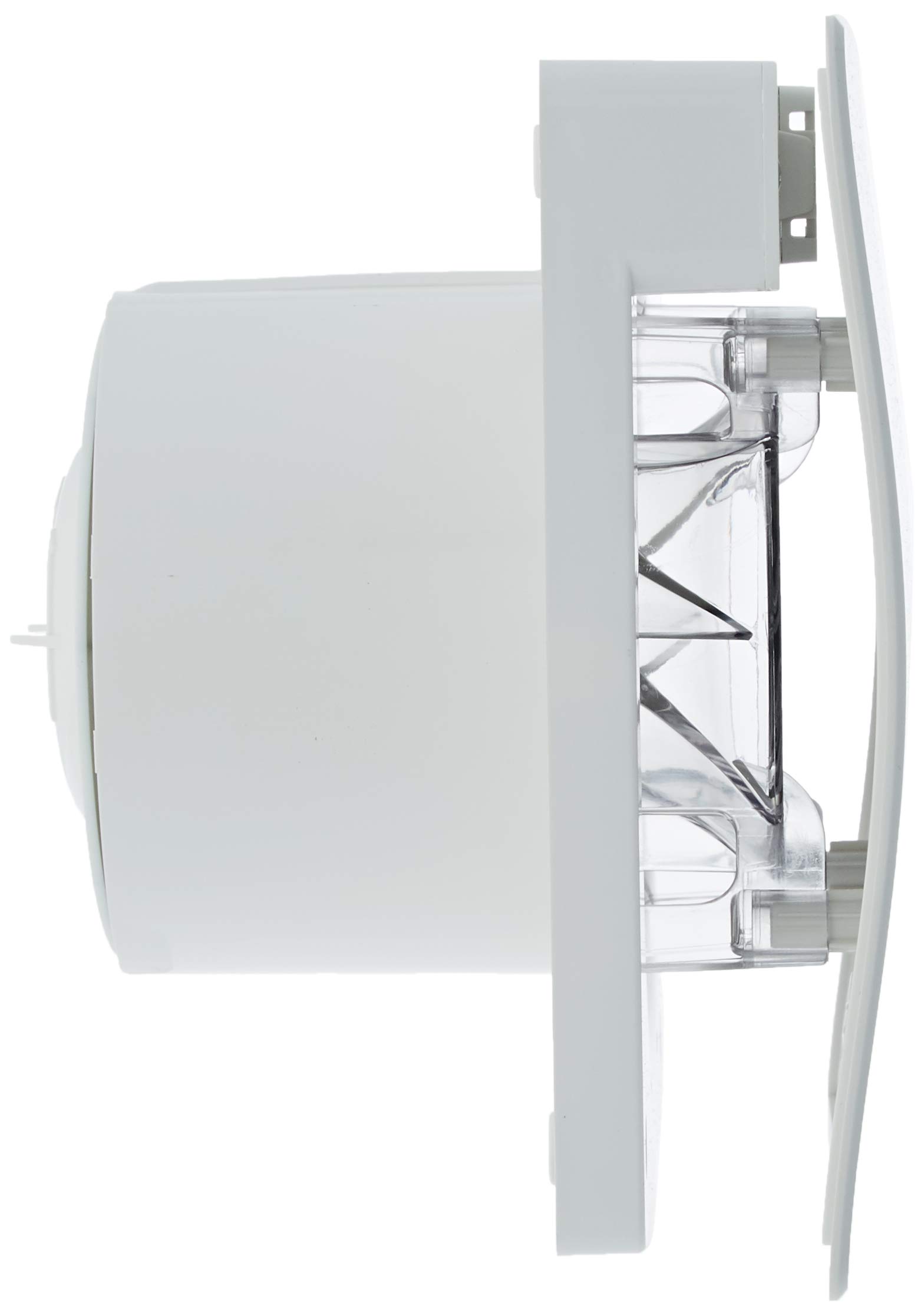VORTICE Mex 100/4" LL 1S T 11314- Aspiratore Bagno 100mm e Cucina con Timer da Parete e Soffitto, Ventola Aspirazione a Basso Consumo, Rimuove Muffa e Umidità, Portata Massima 90m3/h, 17,3x17,3x12,6cm
