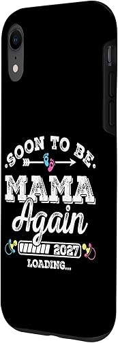 Miniatura 2 de Soon to Be Mama Again 2027 Loading Pregnancy Announcement Case for iPhone XR