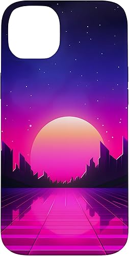Miniatura 15 de Funda estilo iPhone 16 Retrowave Vaporwave Synthwave 80s