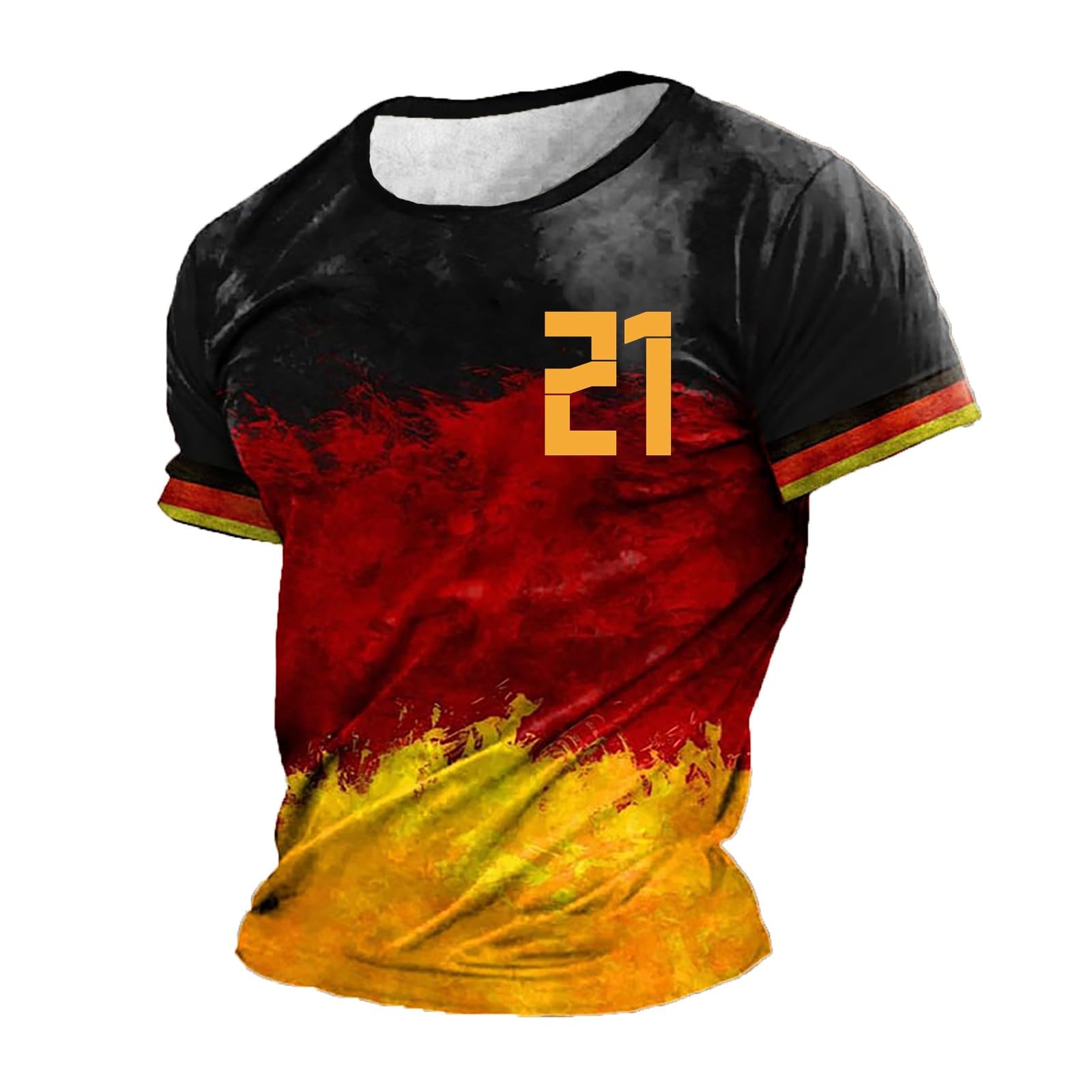 Zdsuhyiw Germany Mens T Shirt Euro 2024 Football Jersey Number - Main Image