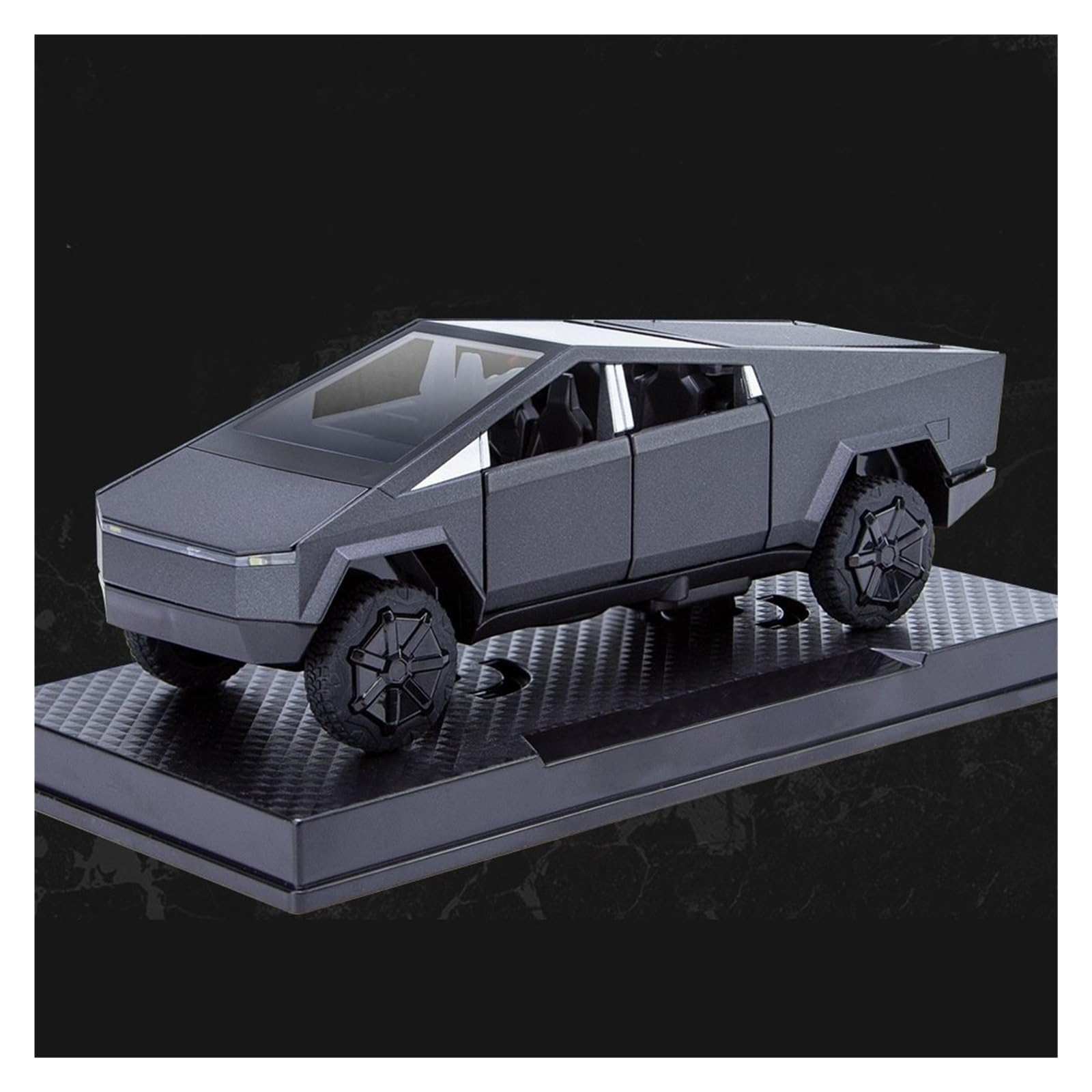 UIFCOG Die Cast Collectible Car Model 1:32 For Tesla For Cybertruck Alloy Metal Diecast Car Model Display Ornaments(Gray)
