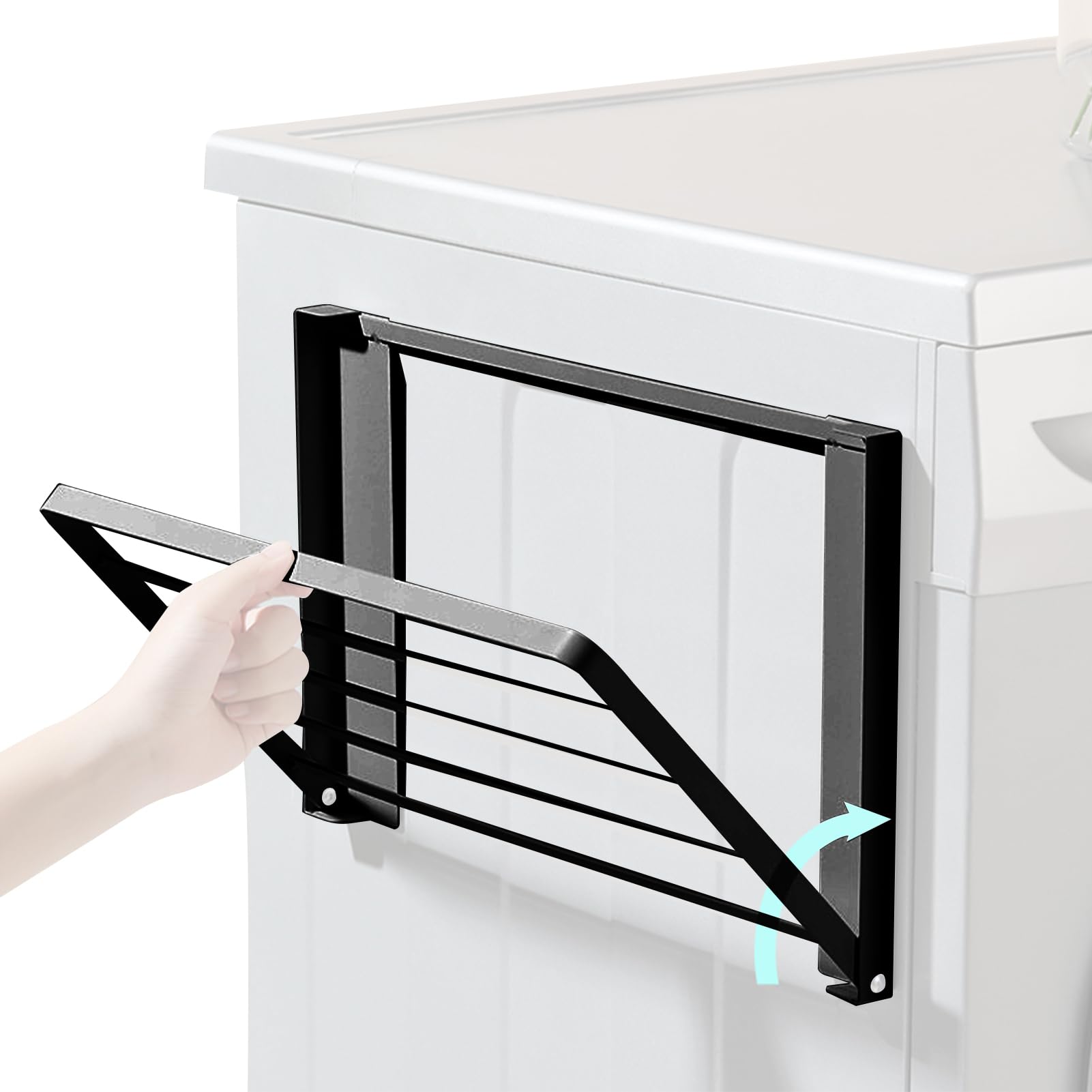 Ganchos magnéticos para refrigerador, organizador plegable para mesita de noche, práctica herramienta para el hogar, para dormitorio, cocina y baño, solución de almacenamiento