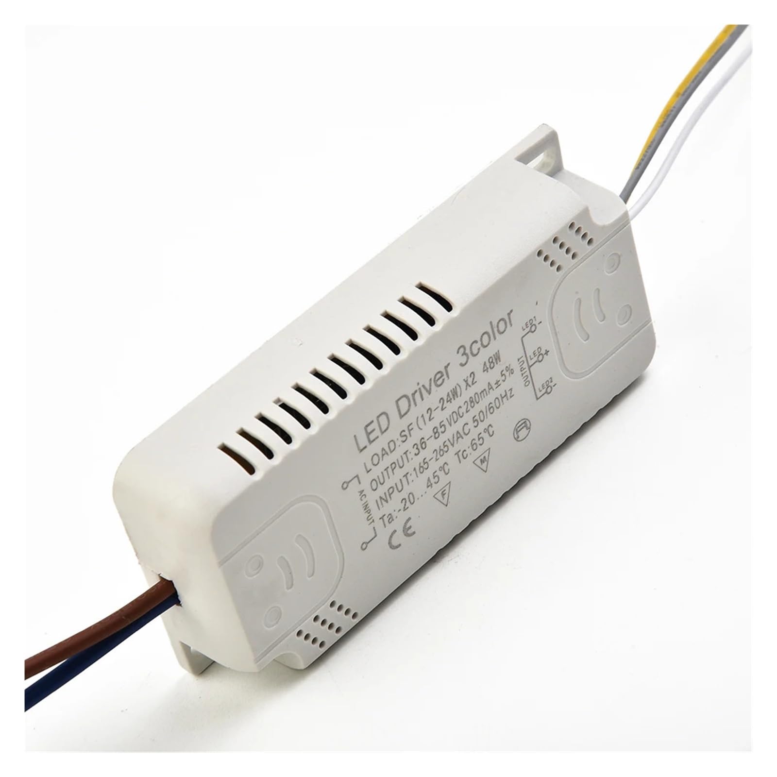 Uscita Driver LED 36-85 V 8-24 W 20-40 W 30-50 W 40-60 W 50-70 W trasformatore di illuminazione di potenza Adattatore luce LED 280 mA(8-24W X2)