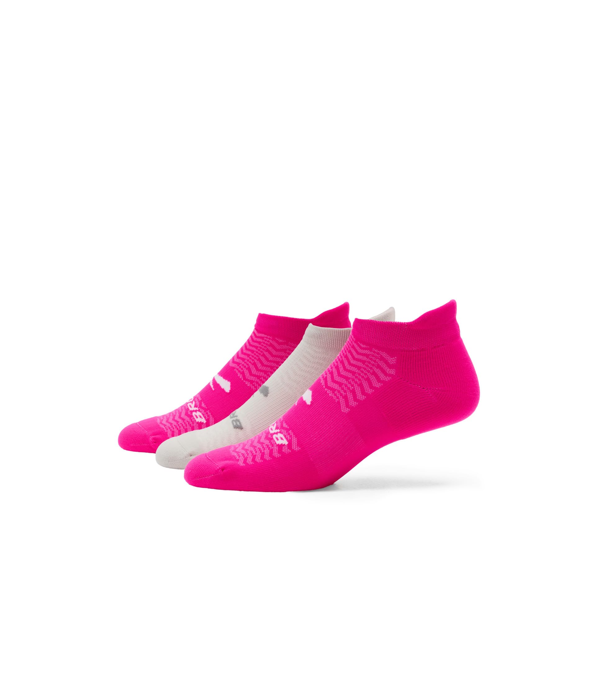 Brooks Run-In No Show Socks, Athletic Running Socks, Comfort Fit, 3-Pack