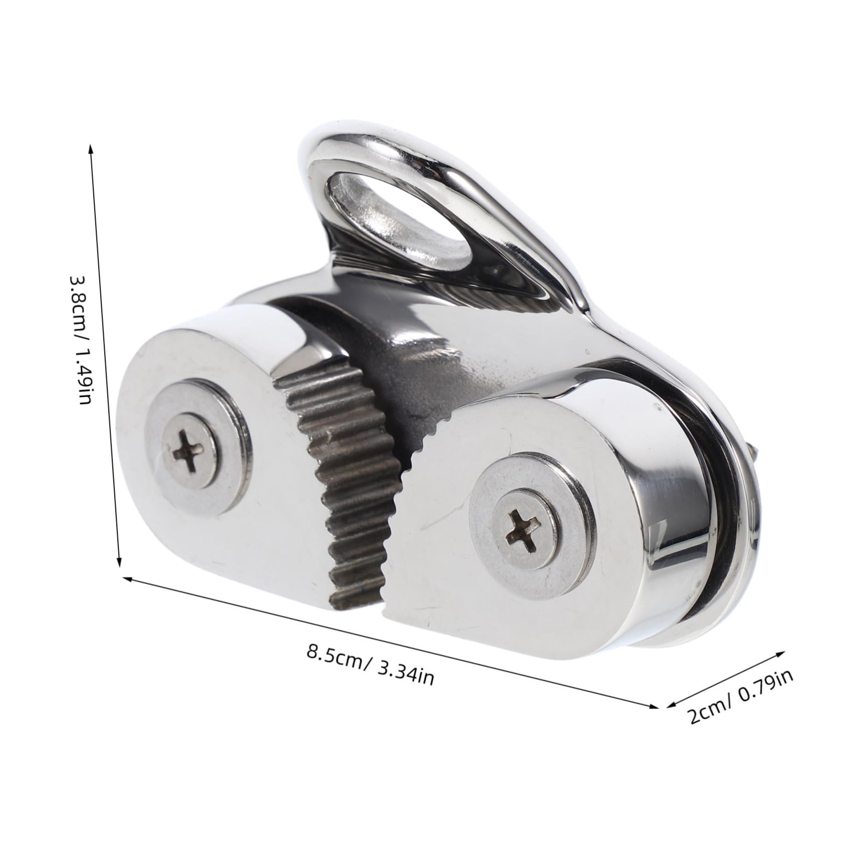 ibasenice 316 Stainless Steel Cam Cleat with Leading Ring Fairlead for Marine Use