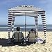 EasyGo Cabana 6' X 6' Beach & Sports Cabana Stays Cool & Comfortable - Easy Assembly - Large Shade Area-Elegant & Classy