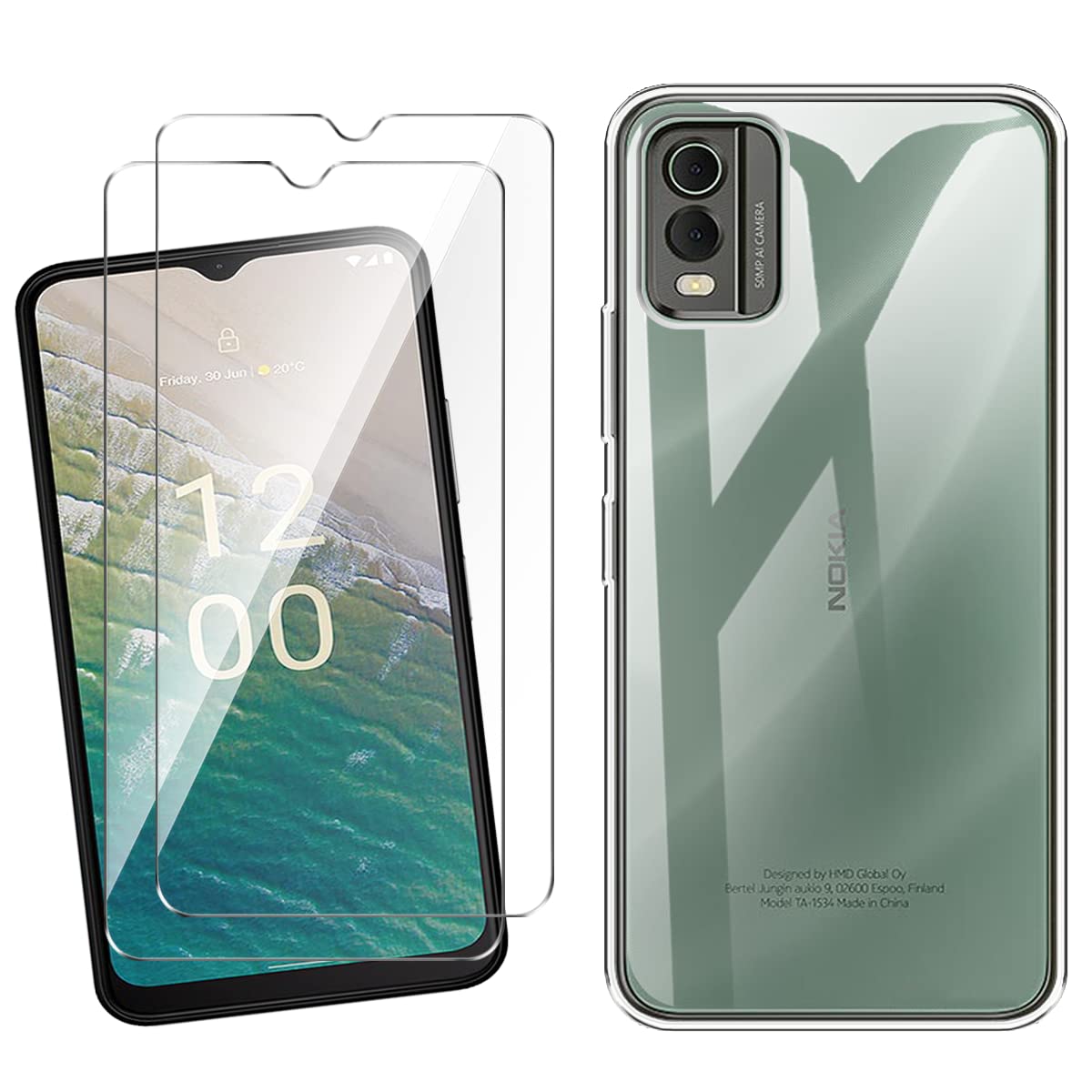 Suncase Cover Silicone Trasparente Per Nokia 8.3 5G | Antiurto E Flessibile | Protezione Da Graffi - 3