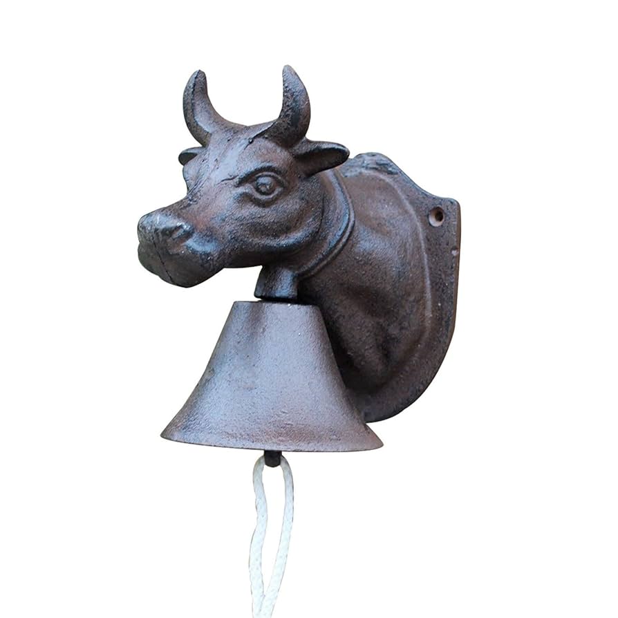 Amazon.com: ZZYE Dinner Bell Vintage Cast Iron Doorbell Cow Amazon.com: ZZYE Dinner Bell Vintage Cast Iron Doorbell Cow