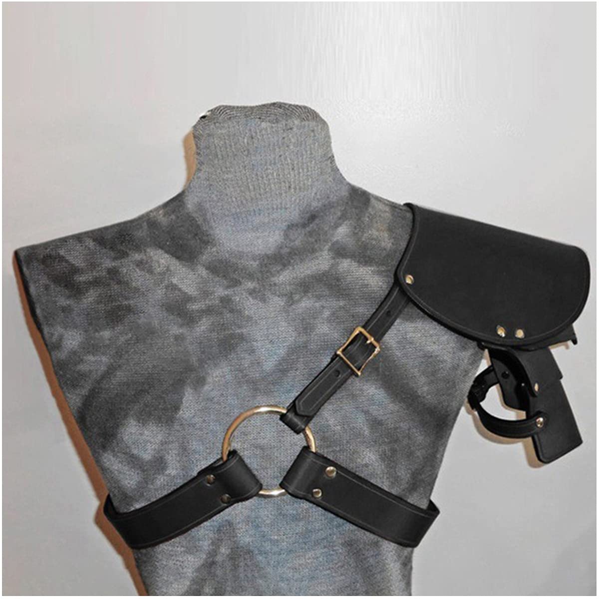 a-r Halloween-schouderpantser schoudergespen van leer verstelbaar, steampunk-armbeschermer, middeleeuwse ridderriem voor cosplay-feestkostuum a-r Halloween-schouderpantser schoudergespen van leer verstelbaar, steampunk-armbeschermer, middeleeuwse ridderriem voor cosplay-feestkostuum