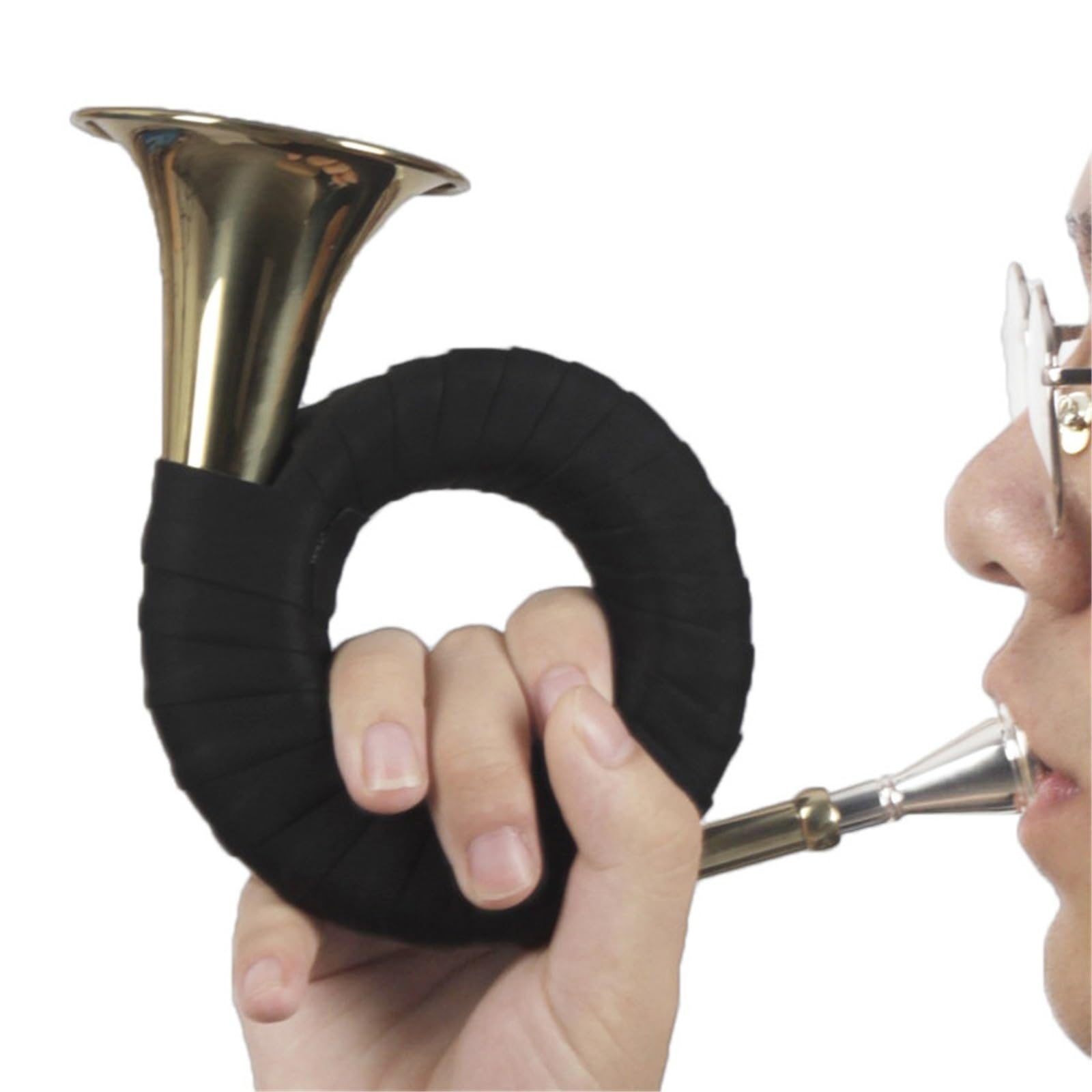 Corno Francese Strumento Musicale Strumento A Fiato In Ottone Sib Corno Francese Dorato Con Supporto(A)