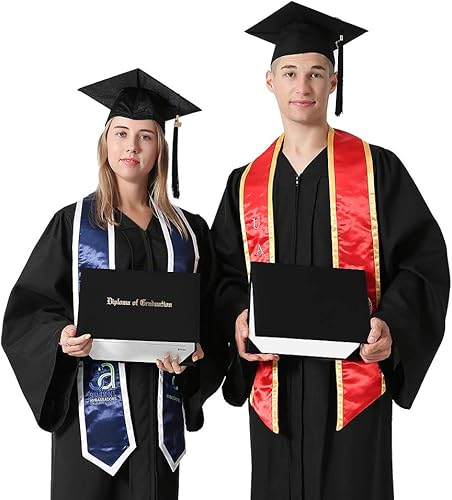 Miniatura 7 de GraduationMall Cubierta de diploma impresa para certificado de 85 x 11 pulgadas negro