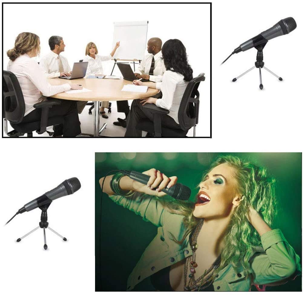 Mikrofon do mikrofonu komputerowego, mikrofonu do laptopa, mikrofonu dookólnego 3,5 mm Plug and Play ze stojakiem na biurko;