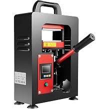 5 Ton Hydraulic Heat Press Machine, 900W High Pressure Manual Jack Heat Press w/2.4 X 4.7in Dual Heat Plates & LCD Display Stamping Machine for T-Shirt Printing Heat Transfer Equipment