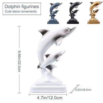 イルカ置物 バカラ フィギュリン ○ イルカ 置物 ドルフィン ブルー 青 尻尾