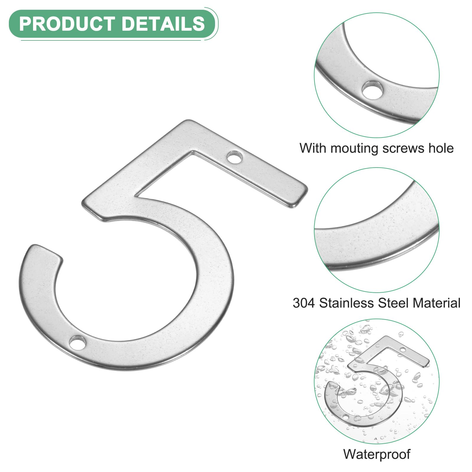 M METERXITY 1-Pack House Number - Image 2