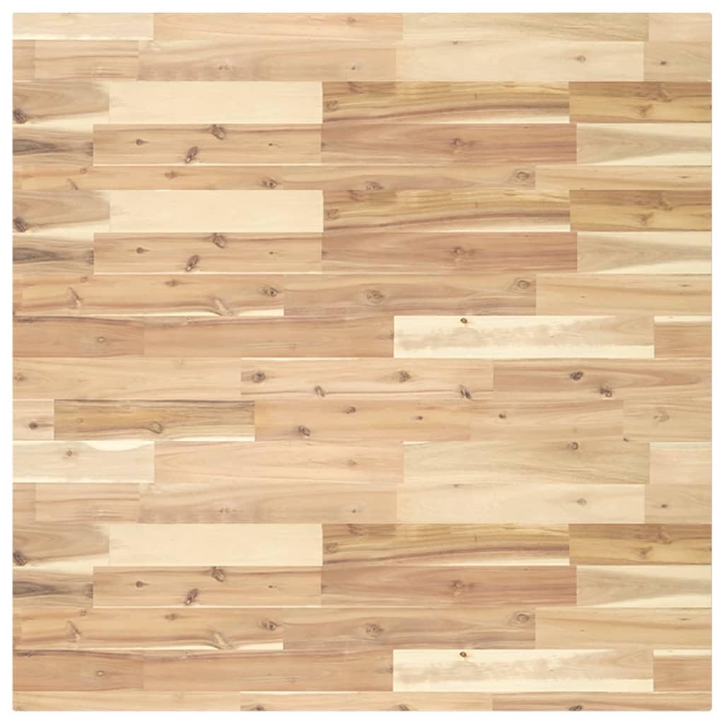 Plateau de table en bois d'acacia massif de remplacement pour table basse