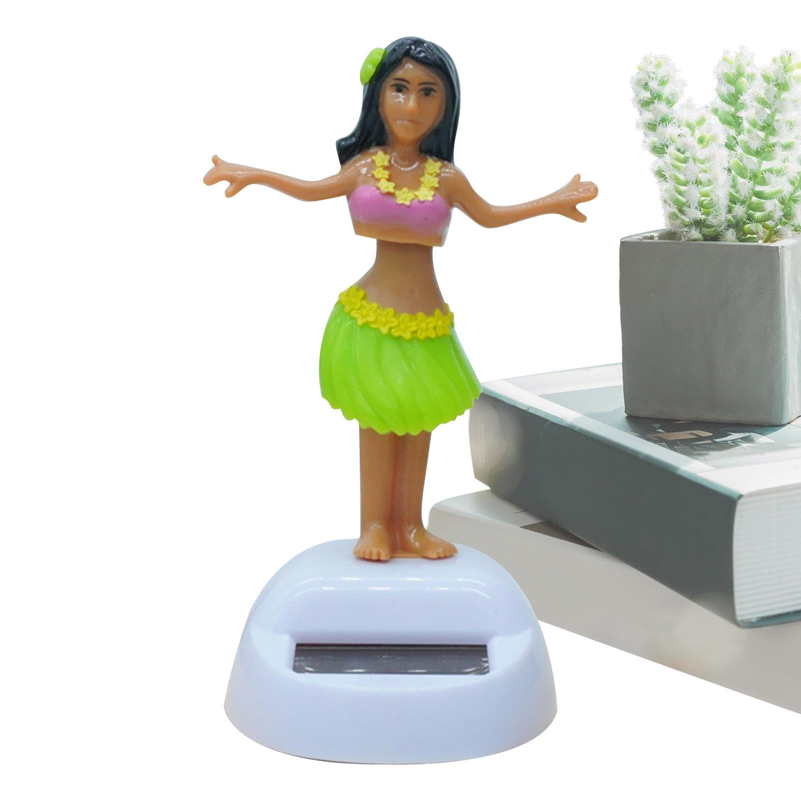 Muñeco Salpicadero Coche Bailarina Hawaiana Solar Para Coche