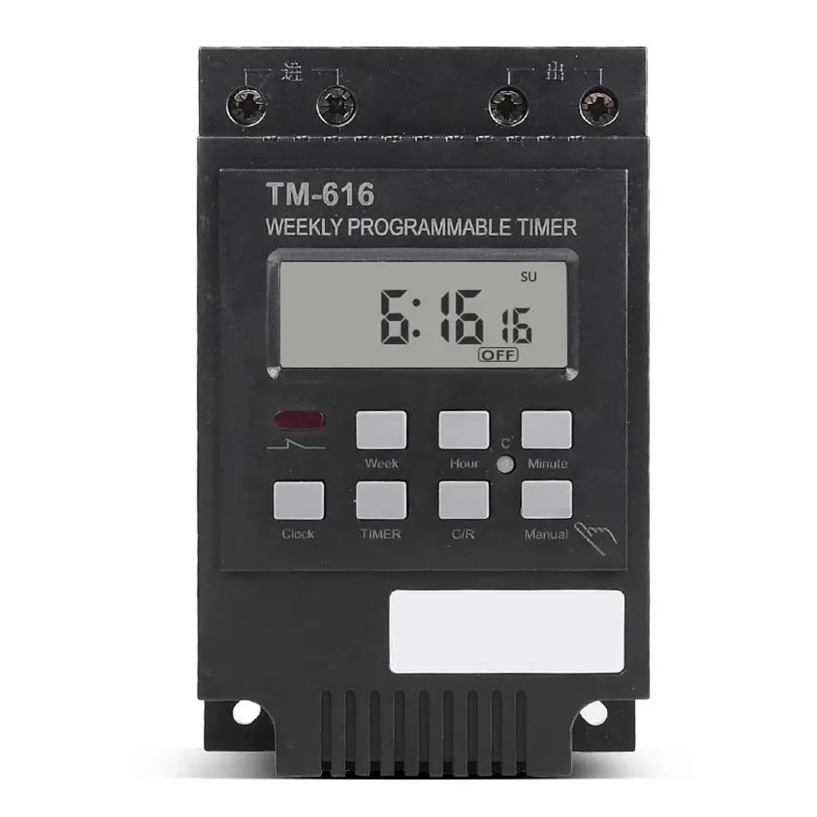 Temporizador DE Interruptor DE Carga DE Control DC12V 30AMP 7 DÍAS 17 Encendido/Apagado Programable 24 Horas Relé de Tiempo Digital