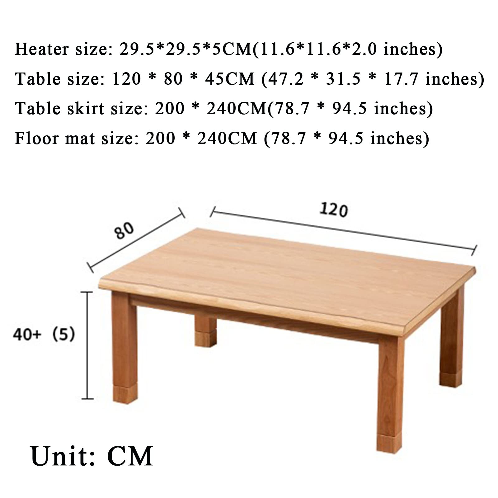 Amazon.com: Kotatsu Japanese-Style Heating Table Heating Table