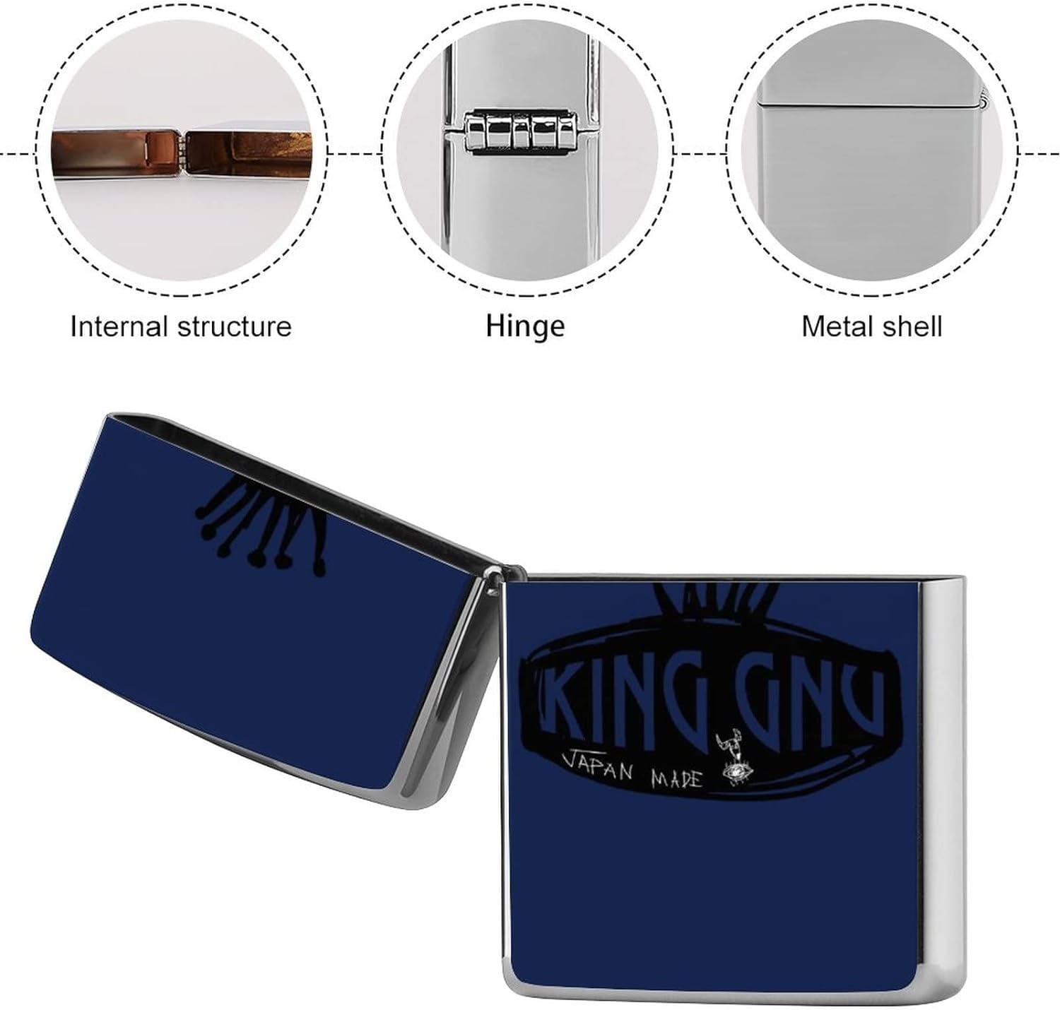 Amazon.co.jp: King Gnu キングヌー ライターケース ZIPPO兼用ケース