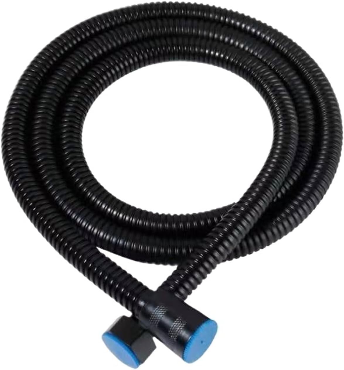 Gkirqvpe Svart Shower Hose, Flexible Stainless Steel Shower Hose 1.5-3M Black Silver Extension Pipe Showerhead Tube