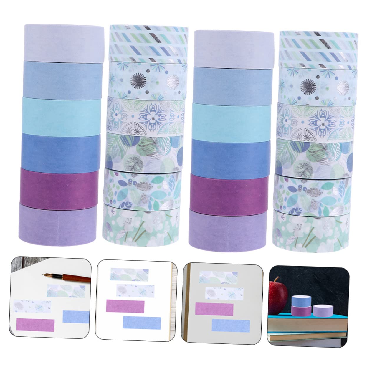 EXCEART 72rollos Cinta Washi para Manualidades y De para Scrapbooking y Embellecimientos