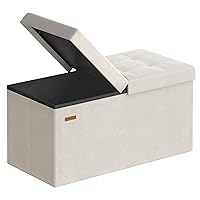 SONGMICS Pouf Pieghevole, Cassapanca