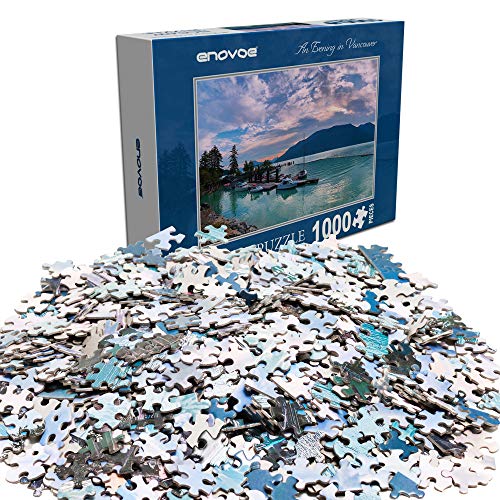 Enovoe Jigsaw Puzzles 1000 Pieces for Adults - an Evening in Vancouver - Large, 29\" x 20\", 1000 Piece Puzzle - Thumbnail 7