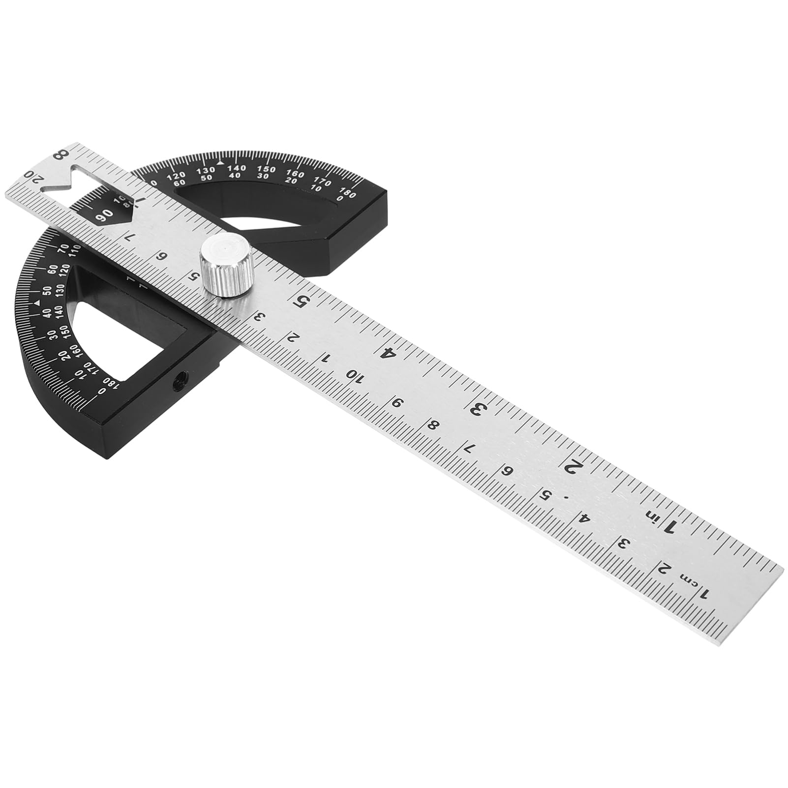 OSALADI Ergonomic Design Aluminum Angle Ruler Miter Gauge Fence System Woodworking Supplies
