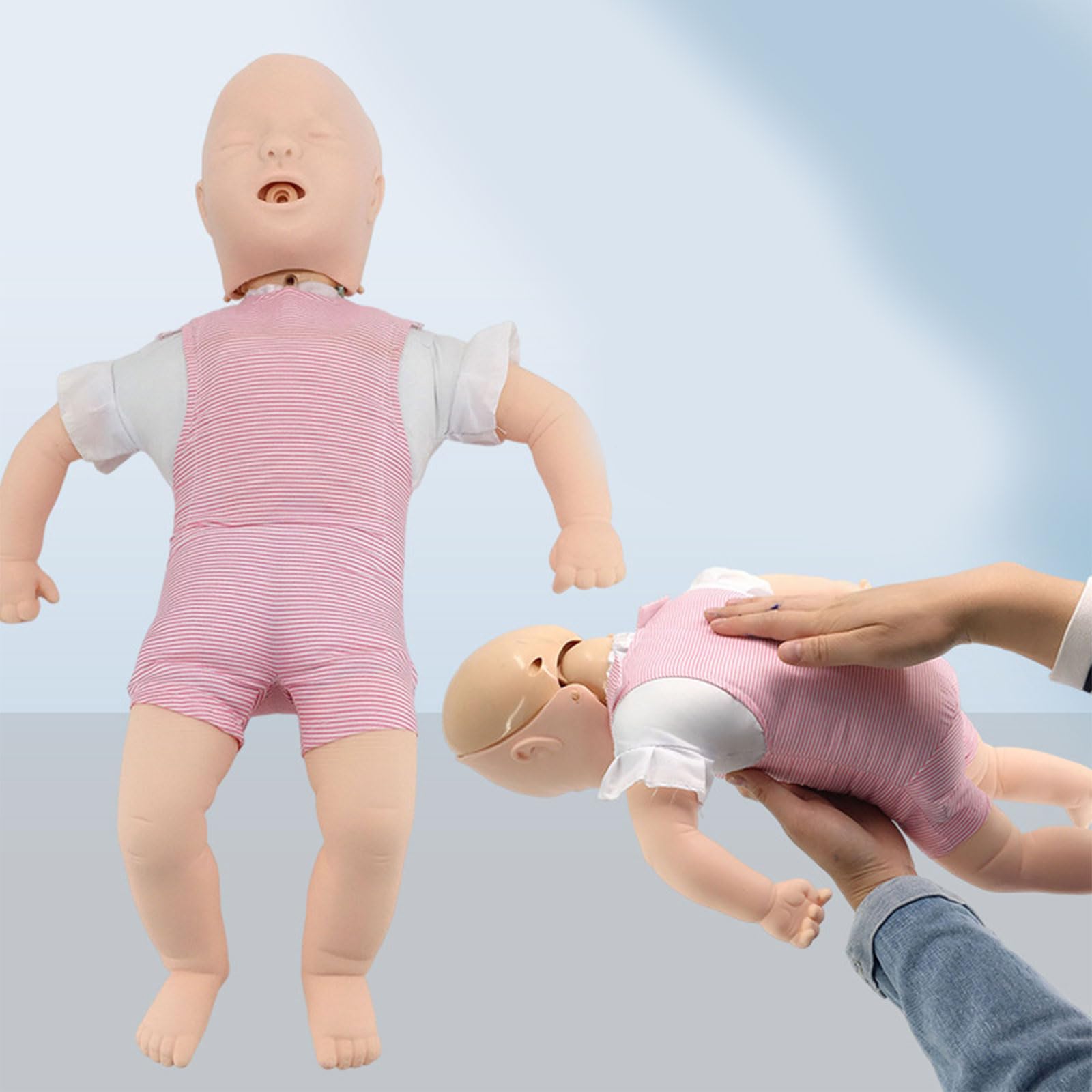 Modello di ostruzione delle vie aeree infantile con pratica CPR Strumento di addestramento per soffocamento del bambino per professionisti della salute e caregiver Materiale didattico sanitario