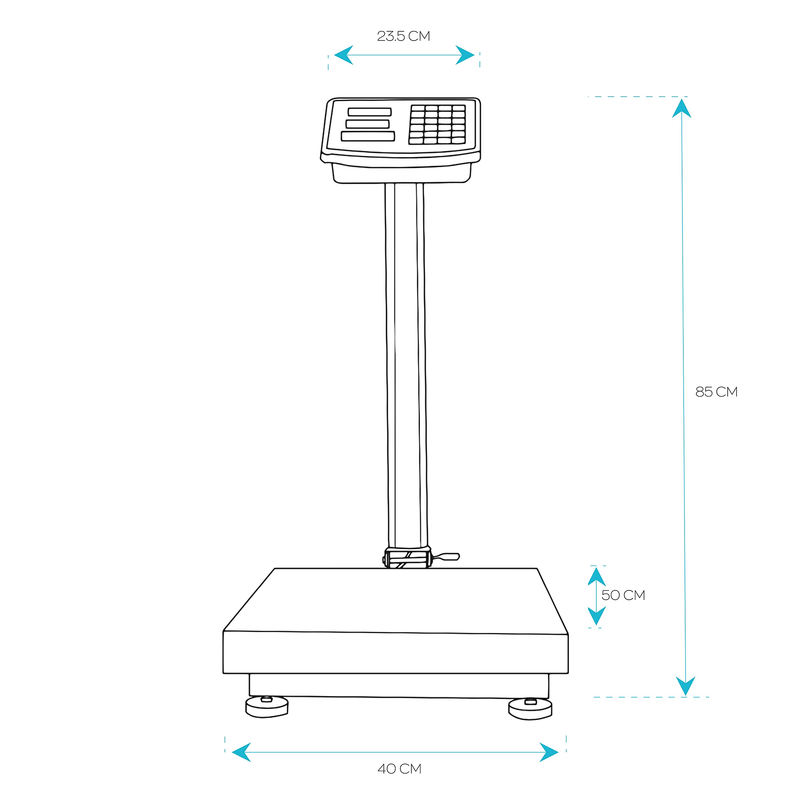 Bascula Digital Electrónica de 300 Kg – Alpha Aquaculture