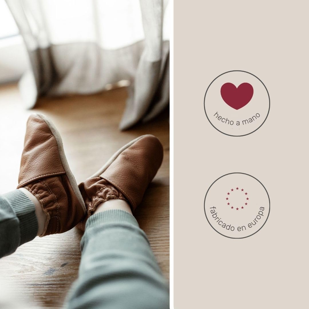 HOBEA-Germany Kita zapatos Safestep, zapatillas para niños, zapatos de cuero