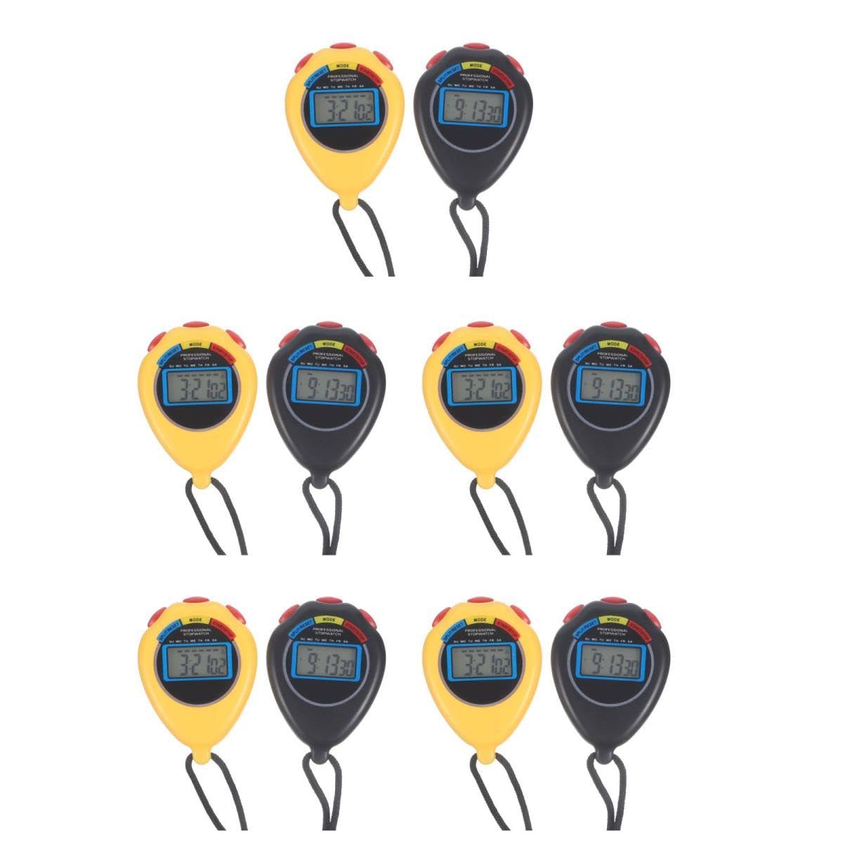 UKCOCO Cronometro Multifunzionale con Display per Sport E Allenamento Timer Portatile E Affidabile per Corsa E Fitness Include Laccetto per Facile Trasporto