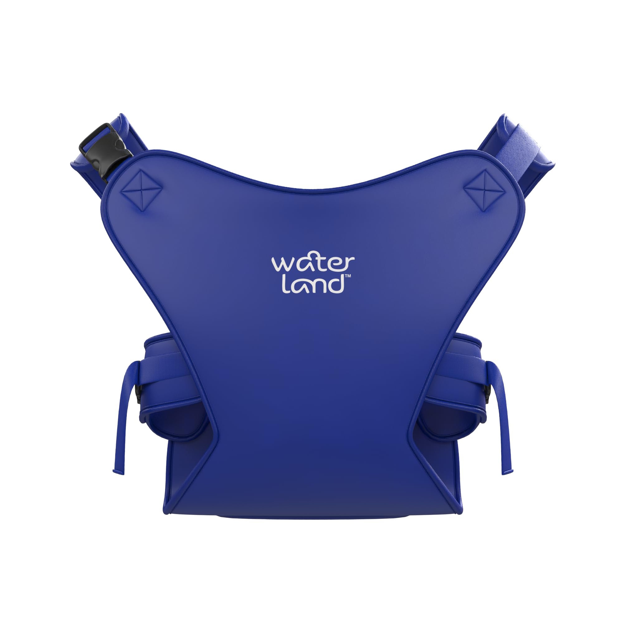 WaterLand Baby Carrier Innovative Carrier Seat for Water and Land Blue  Waterproof Chest Strap for Toddlers with Adjustable Straps, Lightweight  Carry