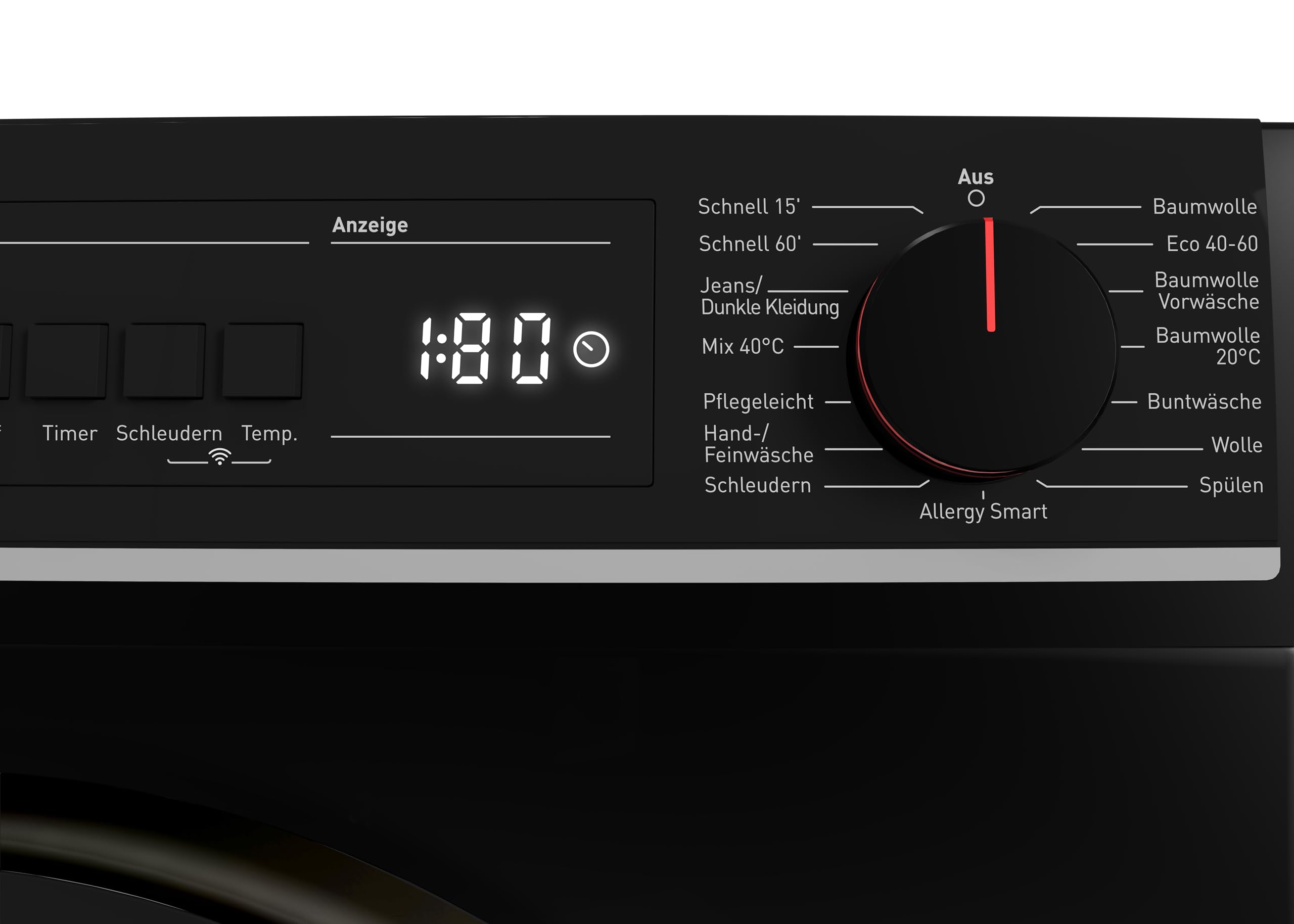 SHARP ES-PRO814BA-DE Waschmaschine 8 kg EEK A 1400 U/min WiFi Inverter Motor Dampf AquaStop Schwarz