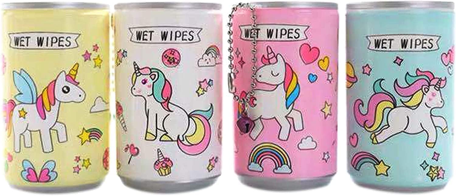 MAPPERZ 30-Piece Mini Wet Wipes in Cute Cartoon Tin Can, Portable Face & Body Cleansing Tissues for Kids, Girls, Men & Women – Gentle, Refreshing, Travel-Friendly Wet Napkins [Pack of 4]-image-38