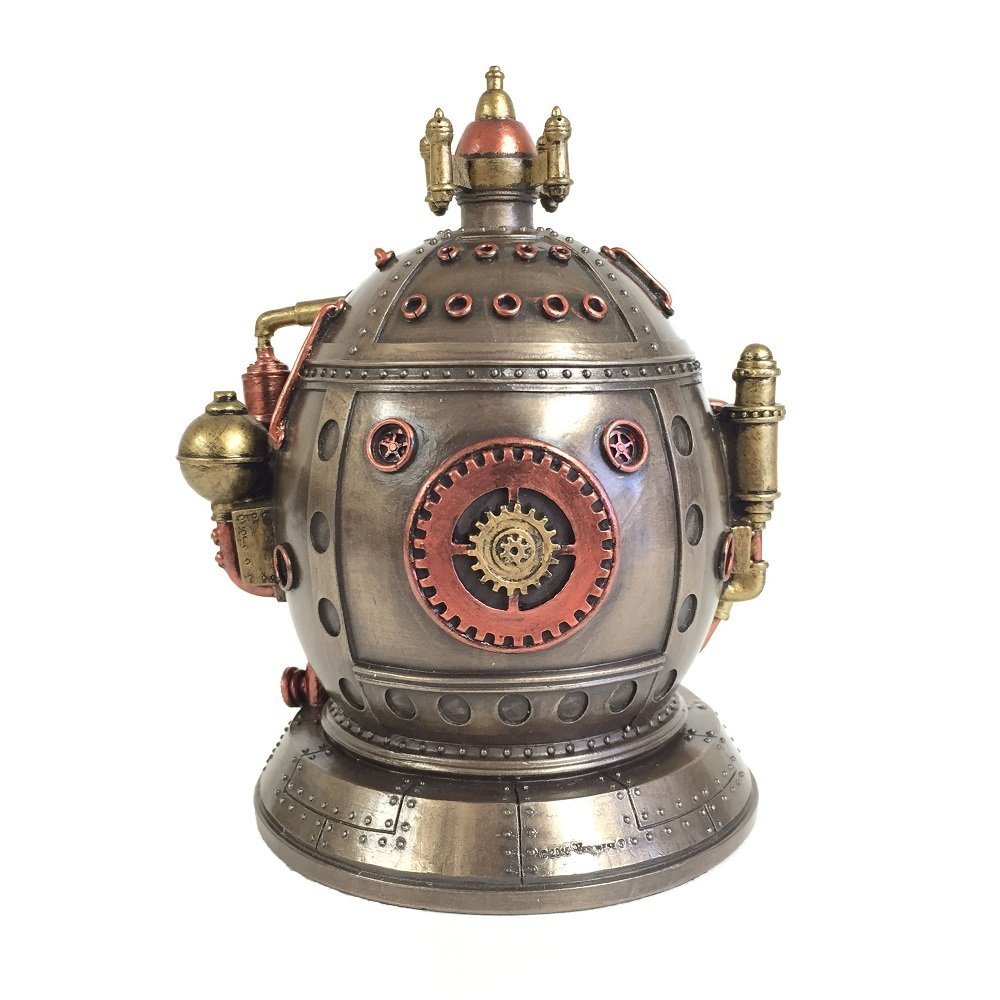Amazon.co.jp: スチームパンクなタイムマシンクロック&小物ボックス像