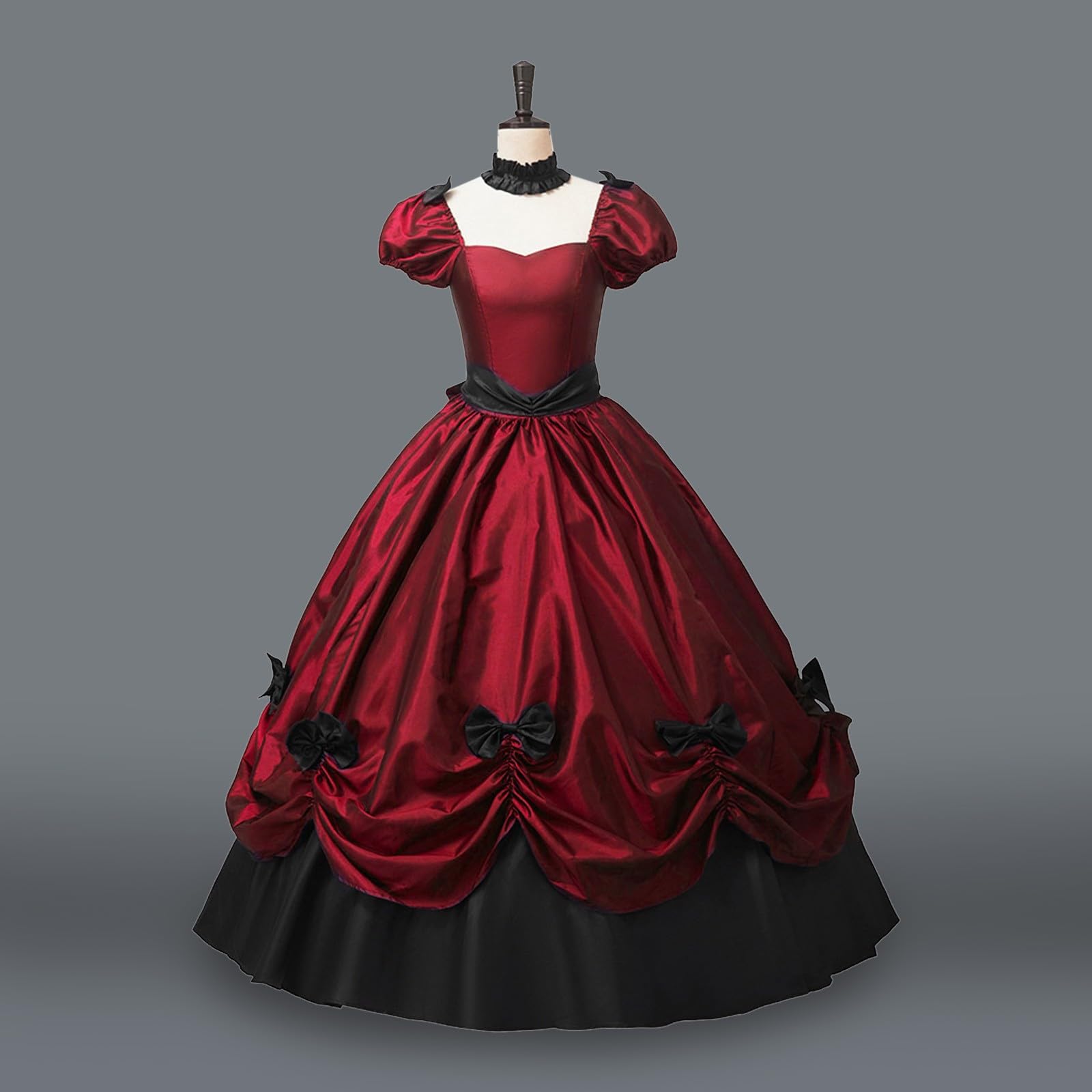 Abito da ballo in pizzo patchwork per Halloween
