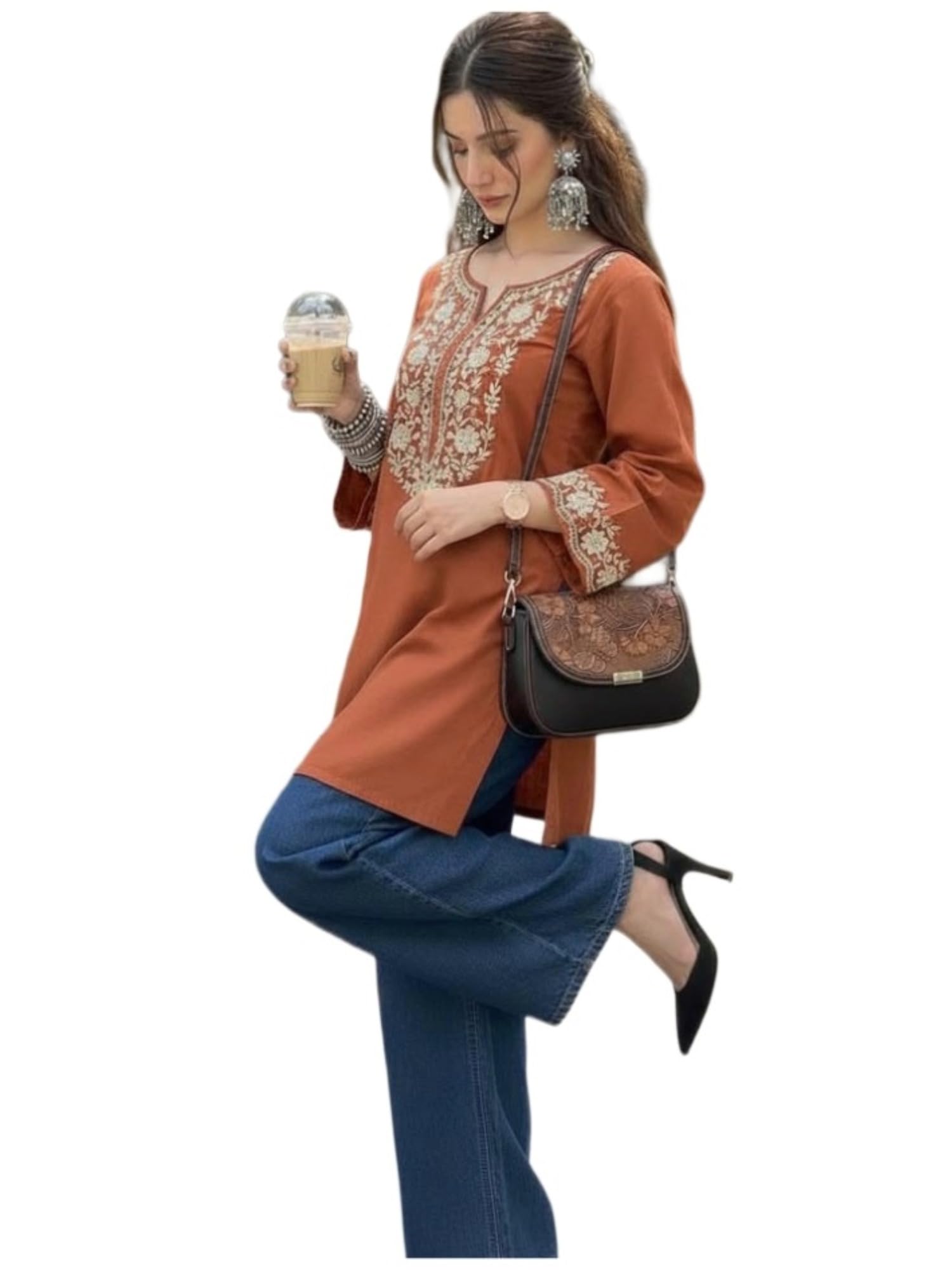 anni designer Cotton Short Kurti for Women | Stylish Kurti | Short Kurti Top | Casual Kurta for Women | Comfortable Cotton Kurtis for Womens-picture-51