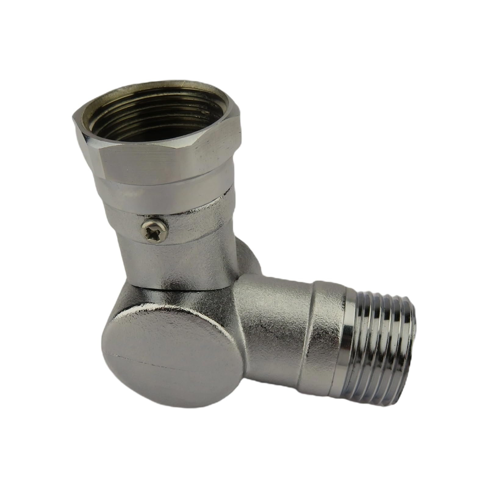 Duty Brass Garden Hose Connector with Double Rotation Angles Universals Hose Swivels Elbow Connector Enduring Dual-Angle Brass